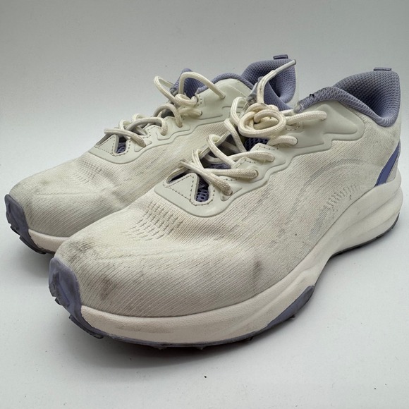 Khombu Shoes - Khombu Patan Womens Sneakers Beige Lavender Memory Foam Athletic Shoes Size 8